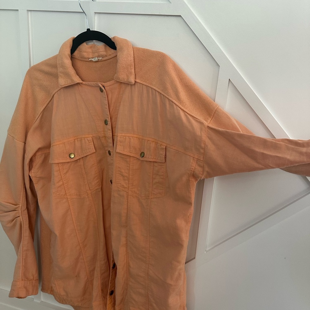 Pilcro Peach Textured Jacket